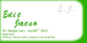 edit jacso business card